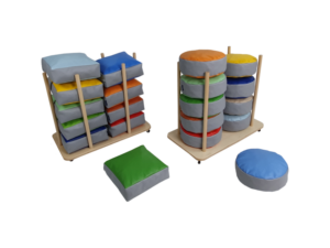 Čtvercové podsedáky + mobilní stojan